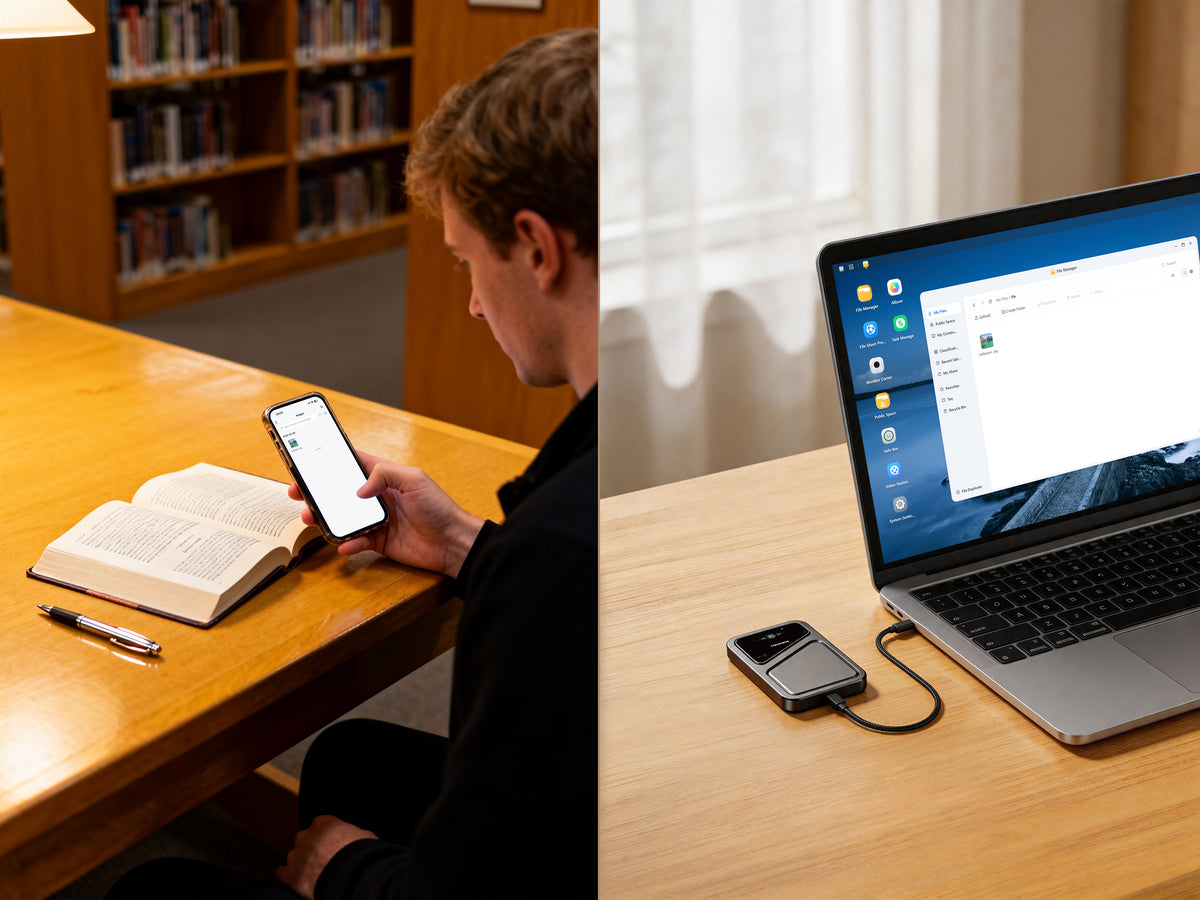 FanX AI Nas Drive X3 for remote workers accessing files remotely